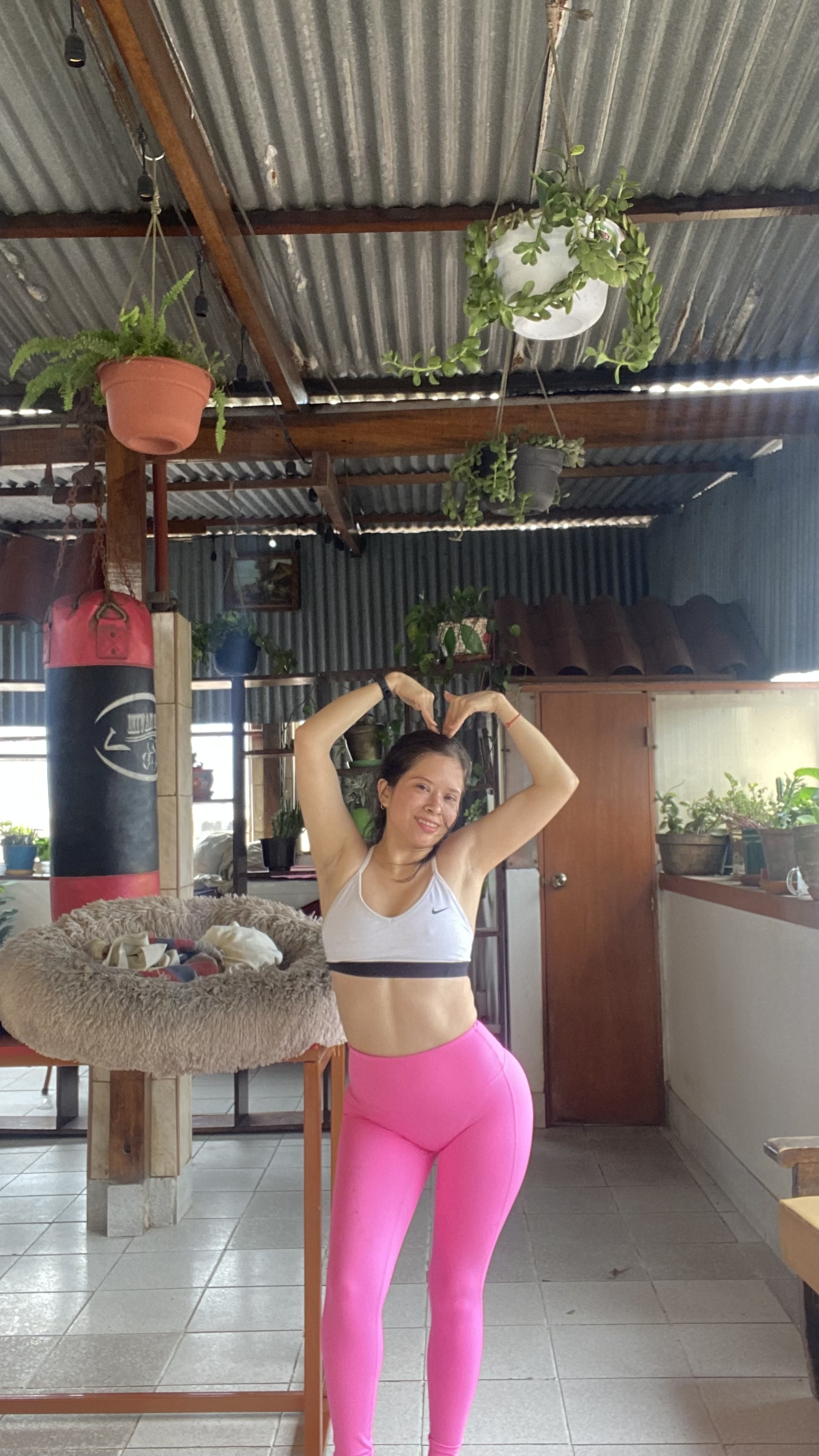 Crady Dominguero entrenando en casa